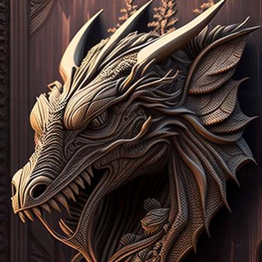 3D model dragon (STL)